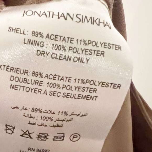 NWT Jonathan Simkhai Carolina Utility Cargo Revolve Satin Pants in Nutmeg 14 - Picture 10 of 10